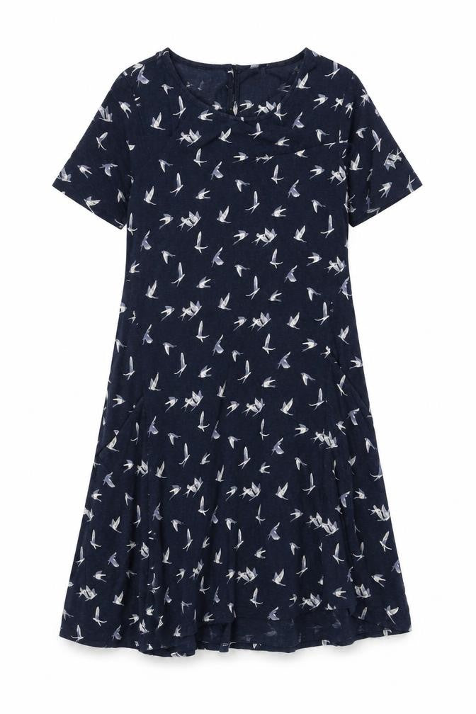 FatFace Women's Blue Jersey Dress, Size 12