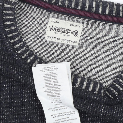 Jack & Jones Men's Black Pullover Jumper, Regular Fit
