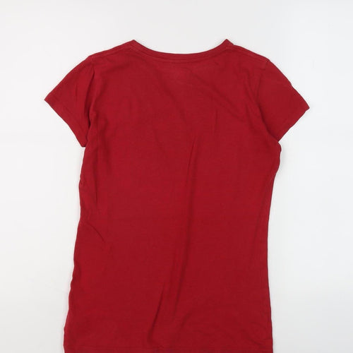 Converse Women's XS Red Crew Neck T-Shirt