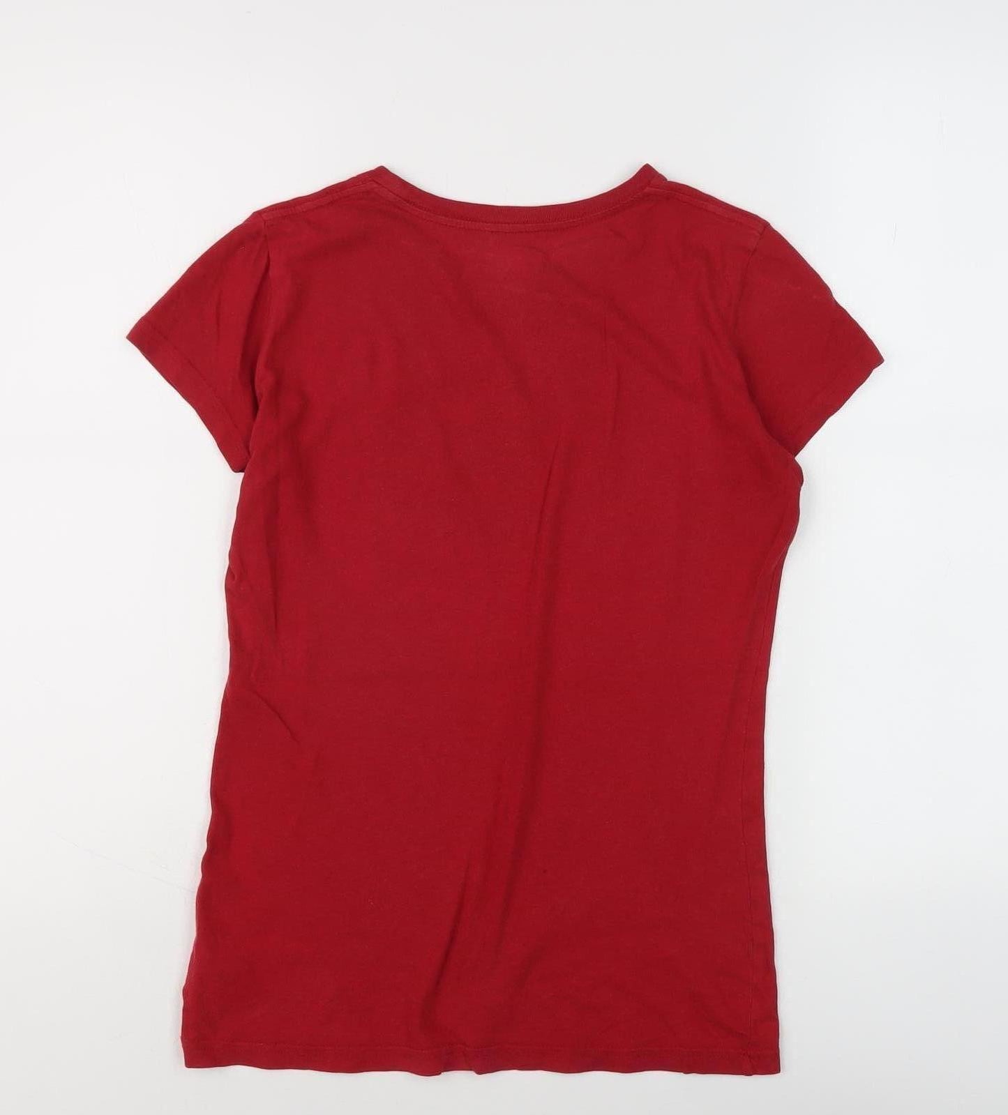 Converse Women's XS Red Crew Neck T-Shirt