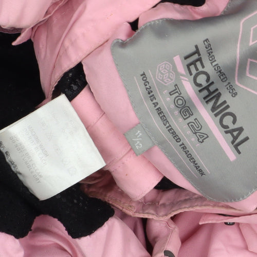 TOG 24 Women's Pink Waterproof Hooded Jacket Size 12