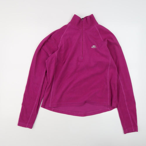 Trespass Women's Pink Fleece Sweatshirt L Zip