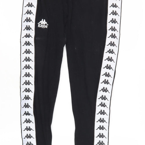 Kappa Women's Black Track Pants S - Gym Skinny Fit