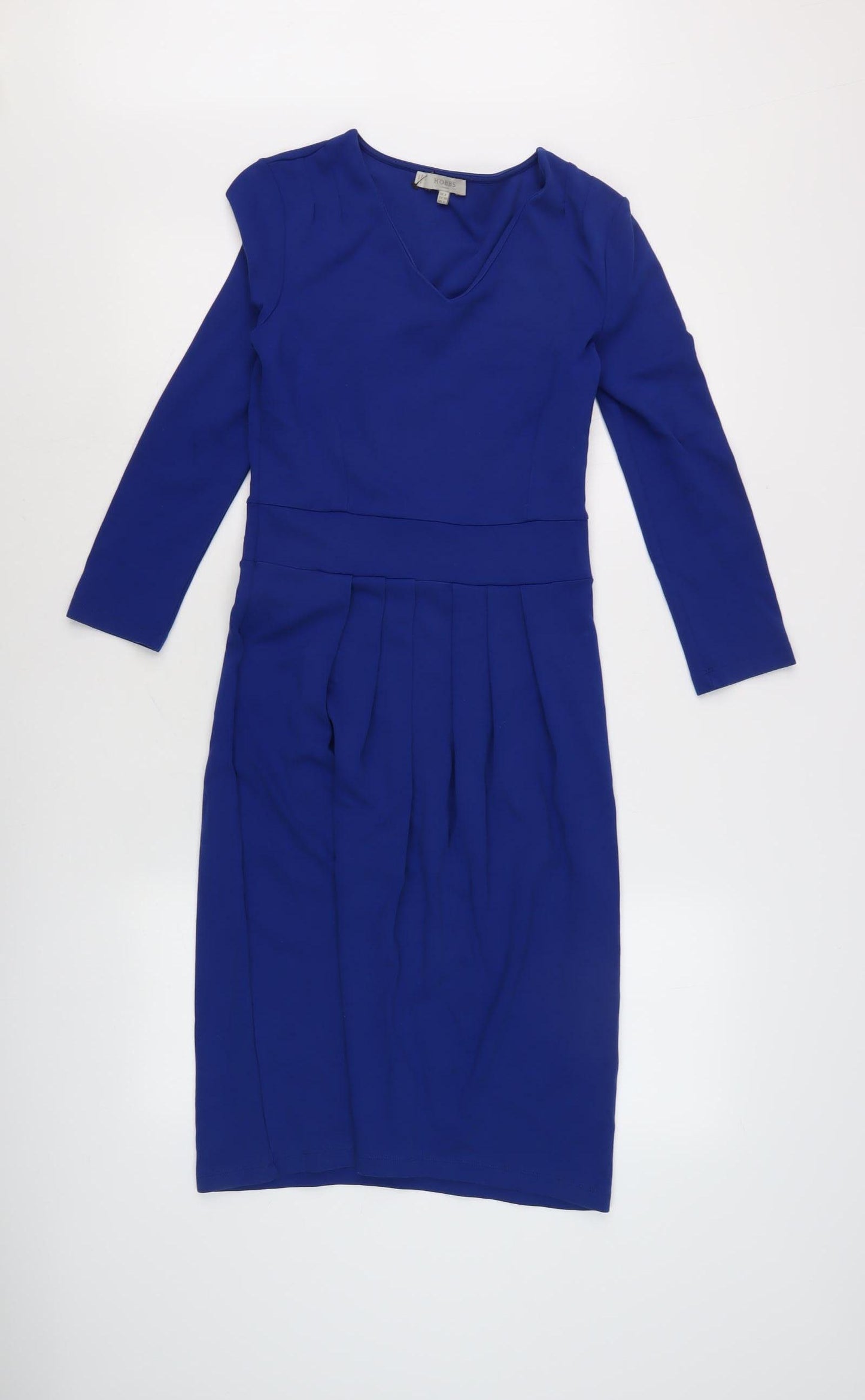 Hobbs Women's Blue Knee Length Pencil Dress Size 8