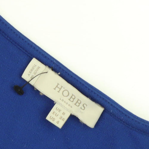 Hobbs Women's Blue Knee Length Pencil Dress Size 8