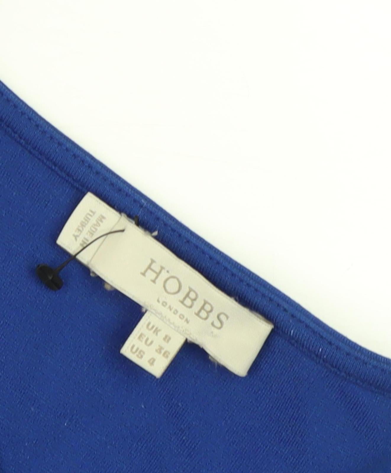 Hobbs Women's Blue Knee Length Pencil Dress Size 8