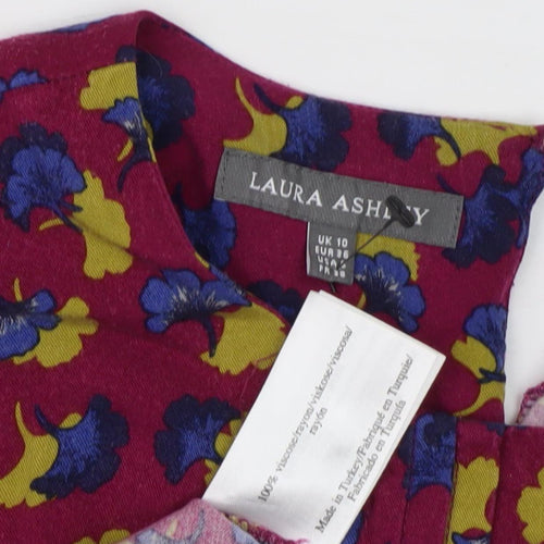 Laura Ashley Women's Floral Blouse, Size 10, Multicoloured