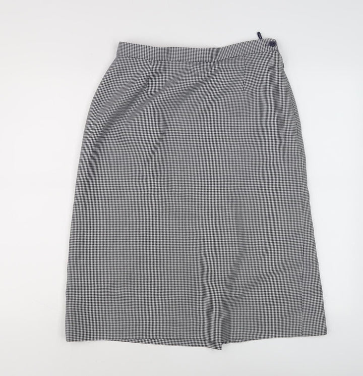 Alexon Women's Blue Check Pencil Skirt Size 16