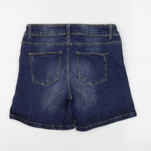 Jacqueline de Yong Women's Blue Bermuda Shorts 2XS