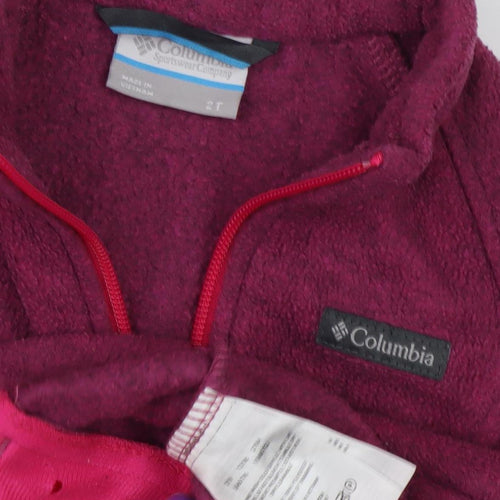 Columbia Unisex Baby Purple Fleece Jacket 24 Months