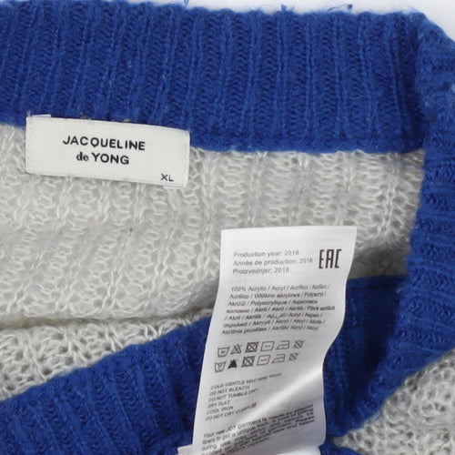 Jacqueline de Yong Women's Multicolour XL Pullover Jumper