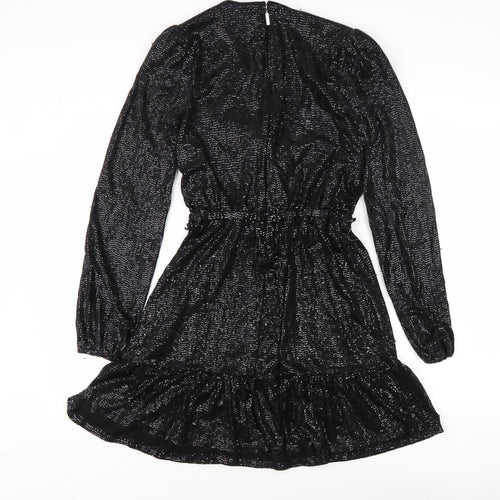 Michael Kors Women's Black XS Sequin Party Dress