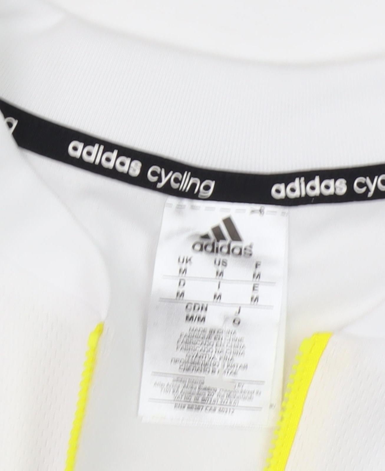 Adidas Men's White Cycling Jersey M