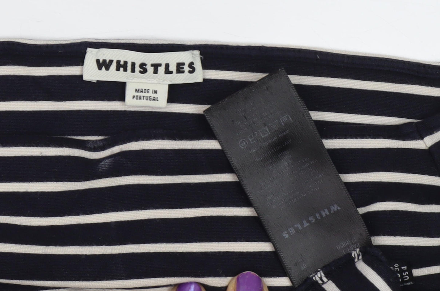 Whistles Women's Striped Long Sleeve T-Shirt