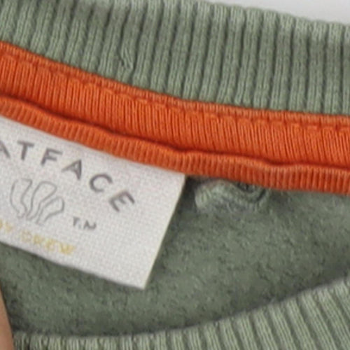 FatFace Unisex Green Camouflage Pullover, 12-18M T-Shirt