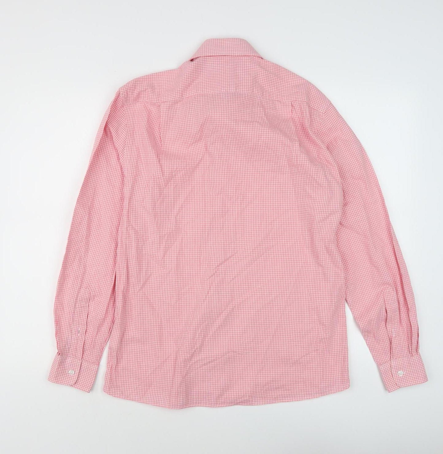 Tommy Hilfiger Men's Pink Check Slim Fit Shirt M