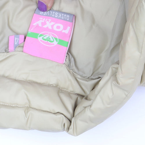 Roxy Women's Beige Puffer Jacket Size 12