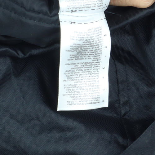 Adidas Boys Black Jacket 2XS Hooded Zip Casual
