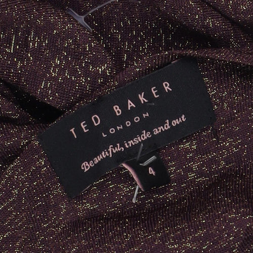 Ted Baker Women's Purple Long Sleeve Dress