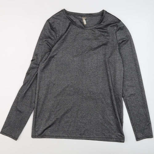 Banana Republic Women's Grey Jersey Top, Size M, Crew Neck