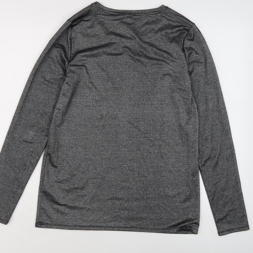 Banana Republic Women's Grey Jersey Top, Size M, Crew Neck