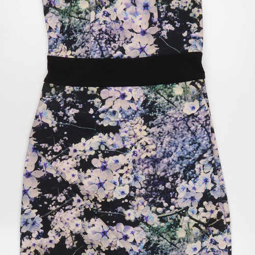 Coast Women's Floral Sheath Dress Size 8 Multicoloured