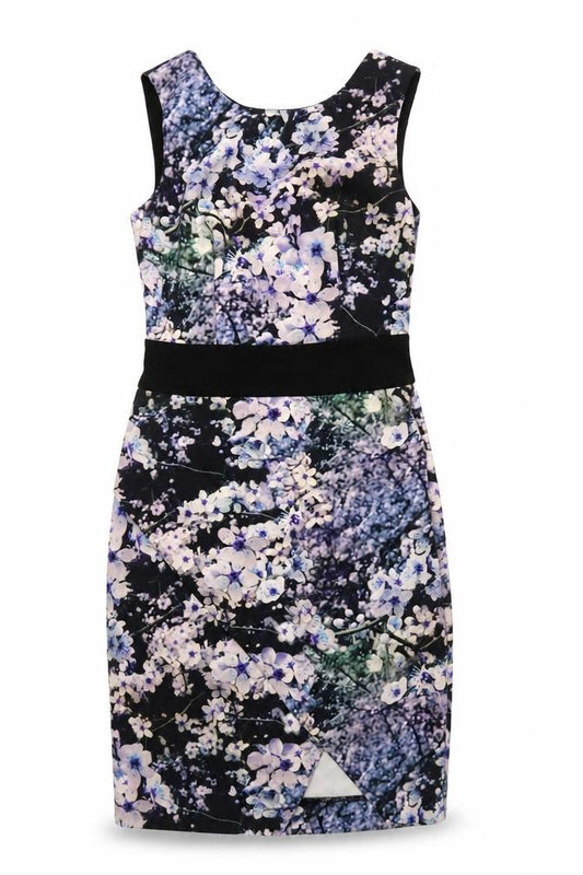 Front view of Coast Women's Floral Sheath Dress, size 8, Multicoloured