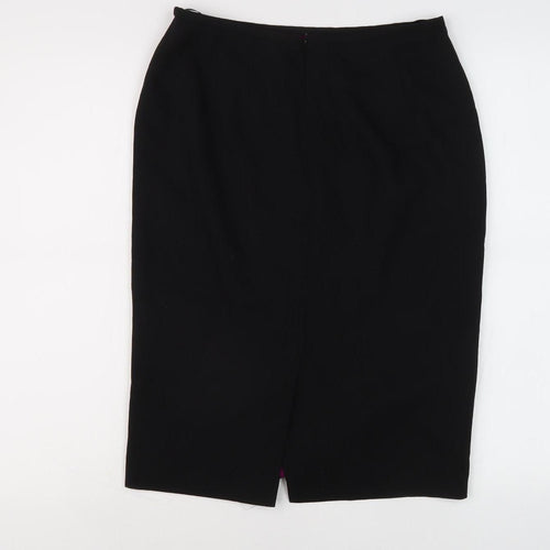 Edina Women's Black Midi Pencil Skirt Size 10