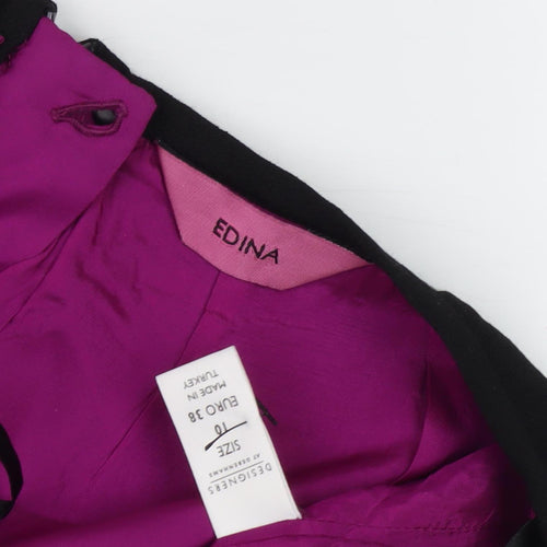 Edina Women's Black Midi Pencil Skirt Size 10