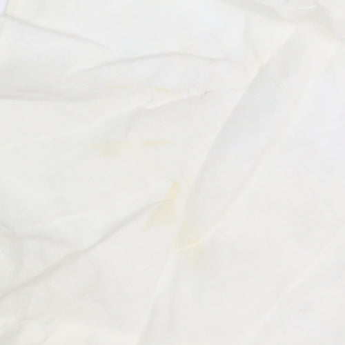 Marks and Spencer Women's Ivory A-Line Midi Skirt, Size 14