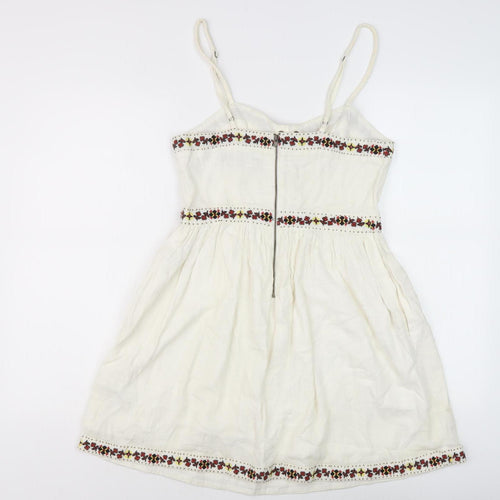 Superdry Women's Ivory Slip Dress Size 8