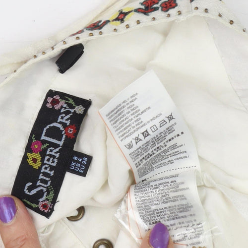 Superdry Women's Ivory Slip Dress Size 8