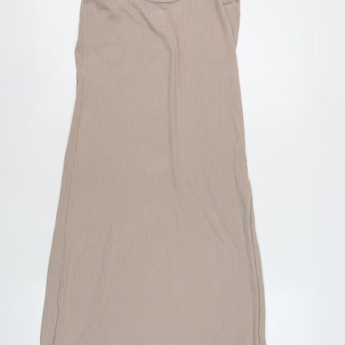John Lewis Beige Women’s Midi Slip Dress M