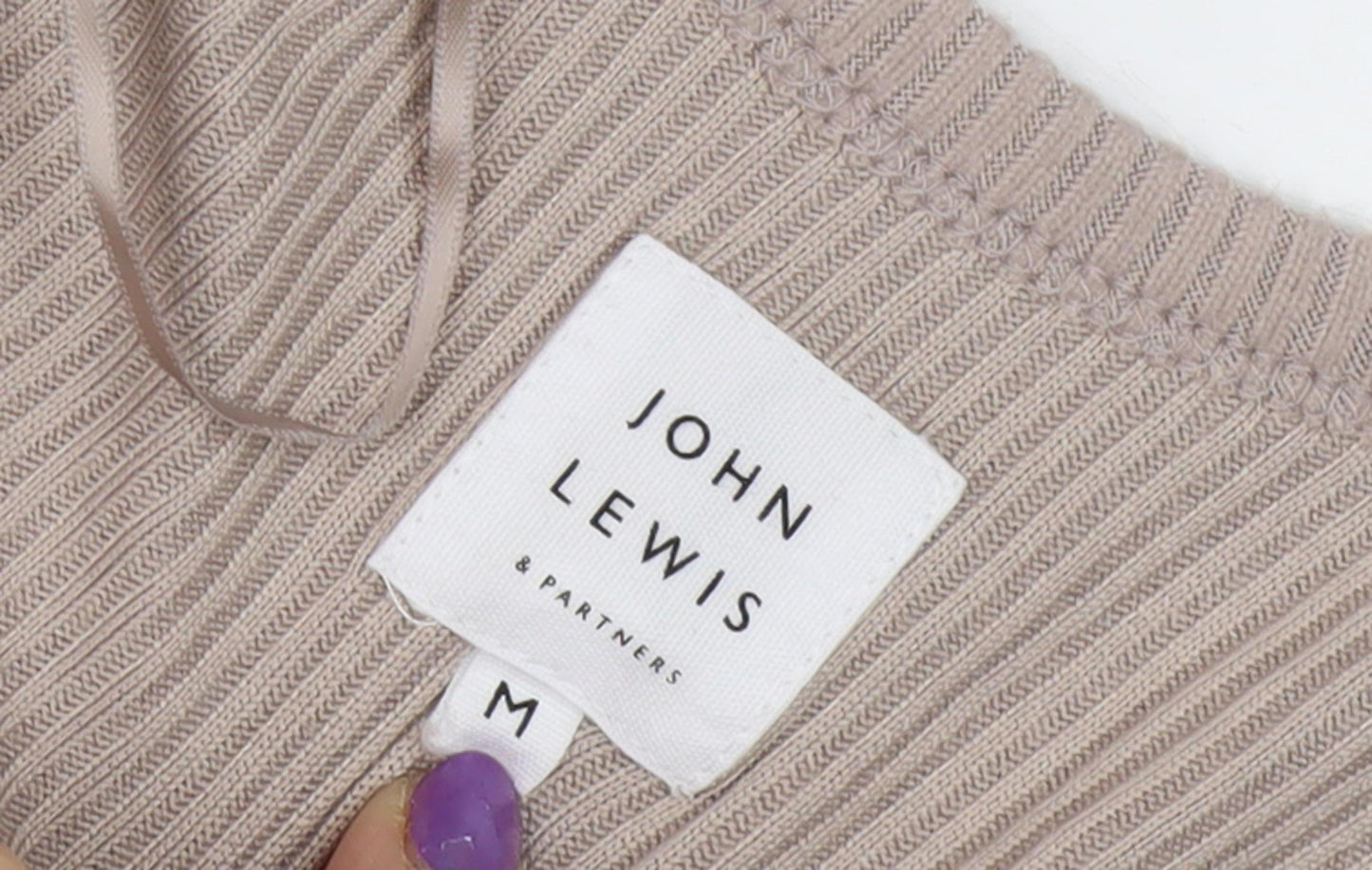 John Lewis Beige Women’s Midi Slip Dress M