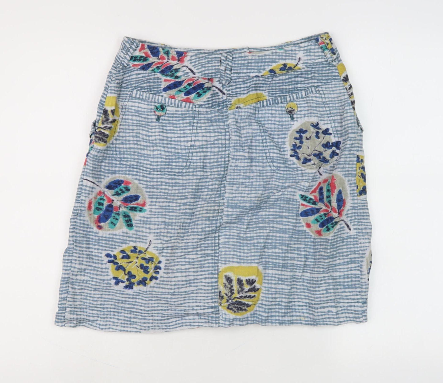 White Stuff Women's Multicoloured Floral Skirt Size 8