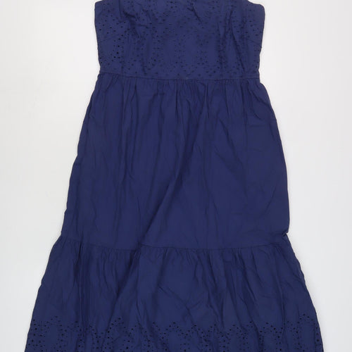 UNIQLO Women's Blue Midi Slip Dress M