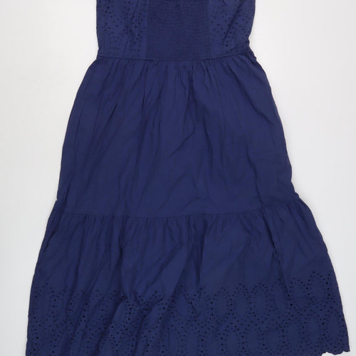 UNIQLO Women's Blue Midi Slip Dress M