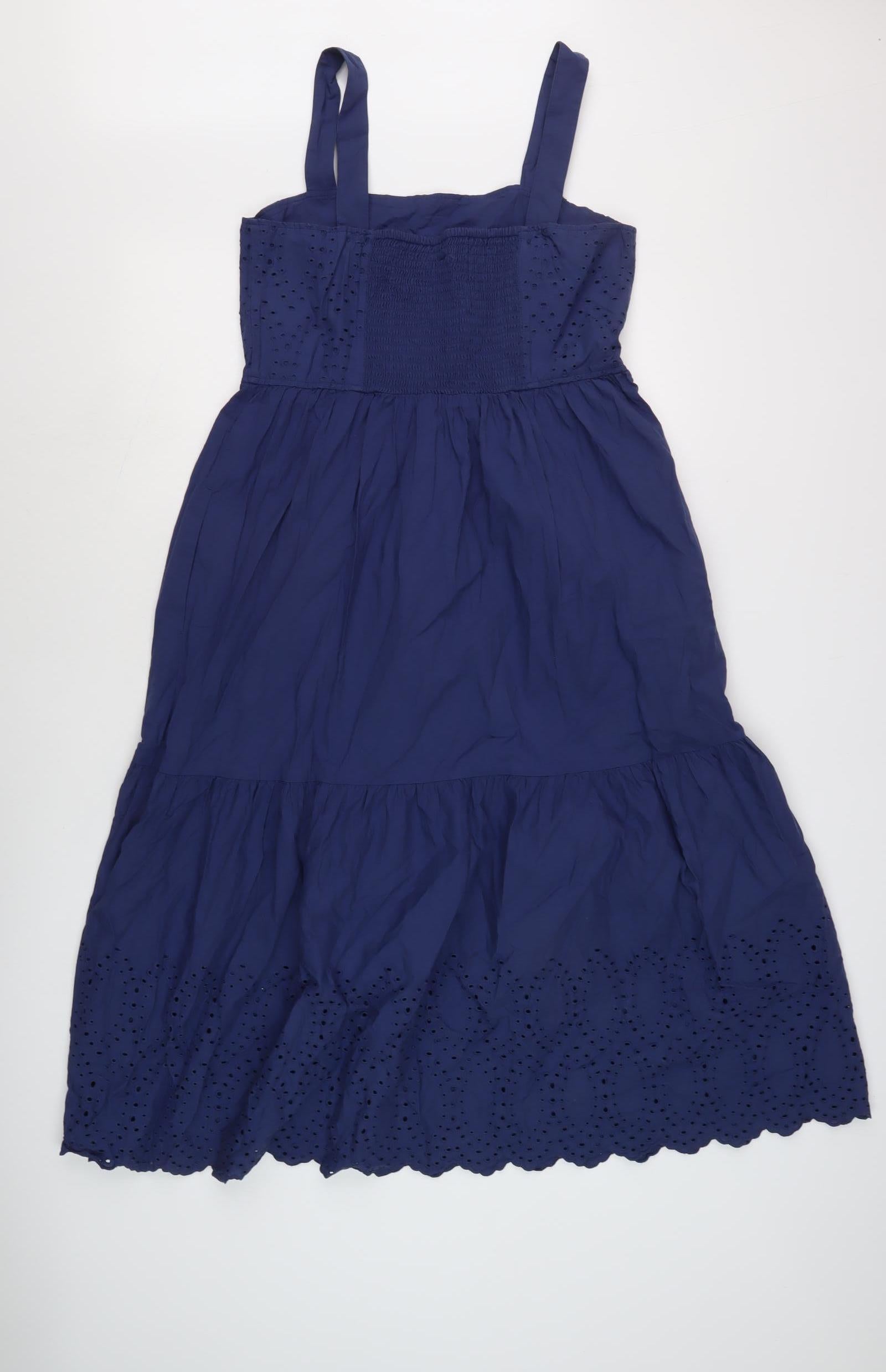 UNIQLO Women's Blue Midi Slip Dress M – Preworn - Main Image