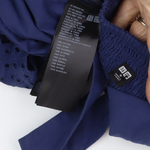 UNIQLO Women's Blue Midi Slip Dress M