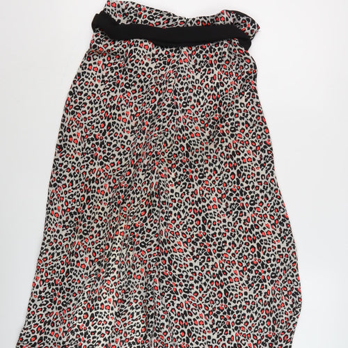 Zara Women's Multicoloured Animal Print Skirt M