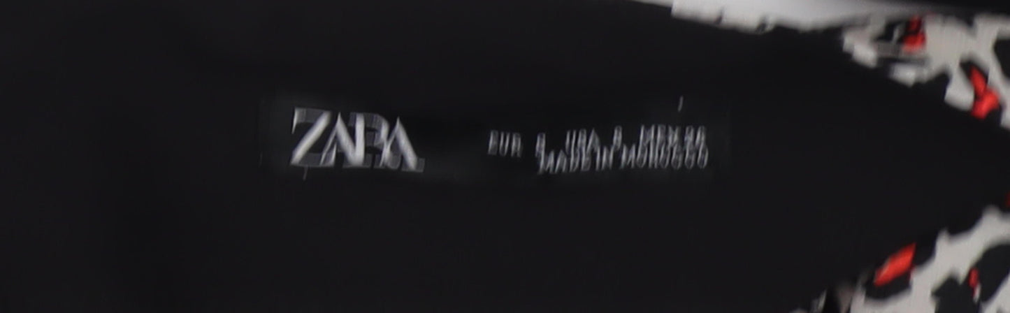 Zara Women's Multicoloured Animal Print Skirt M