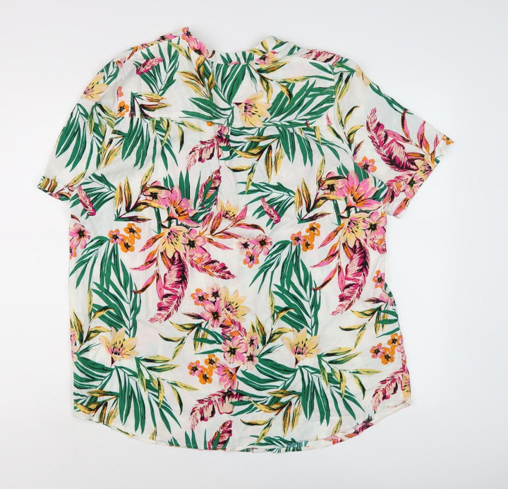 ISLE Essentials Women's Multicoloured Floral Blouse, Size 16