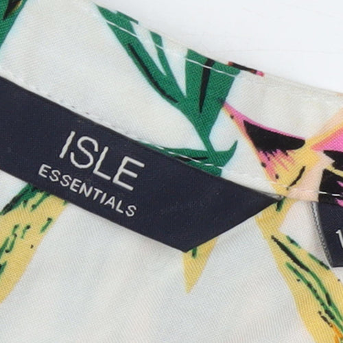 ISLE Essentials Women's Multicoloured Floral Blouse, Size 16