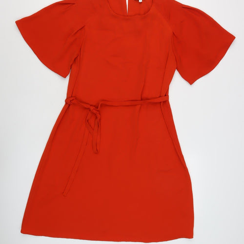 Warehouse Women's Red Shift Dress Size 10
