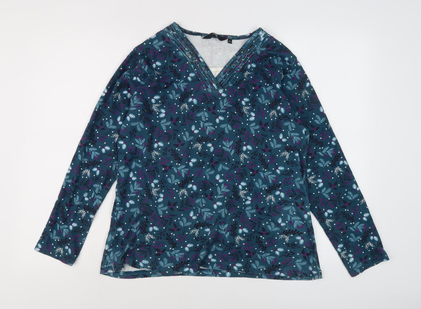 Edinburgh Woollen Mill Women's Floral T-Shirt L