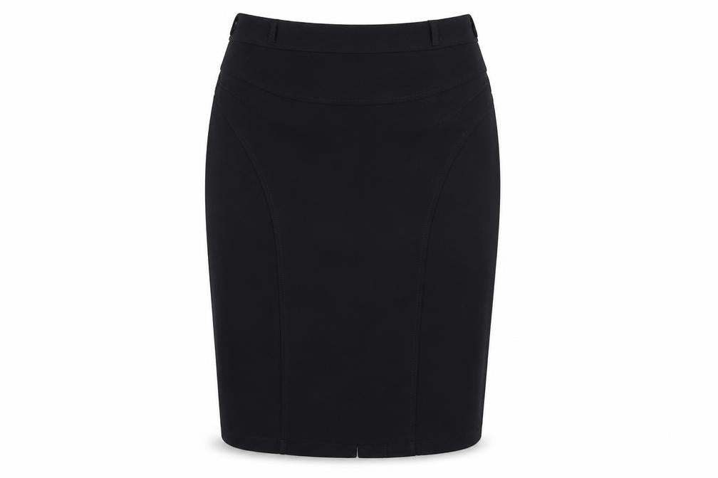 Front view of Marks & Spencer Women's Black Pencil Skirt, size 12
