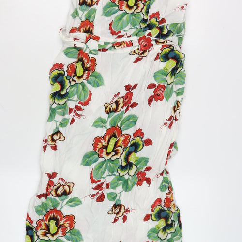 Warehouse Women's Multicoloured Floral Dress Size 10