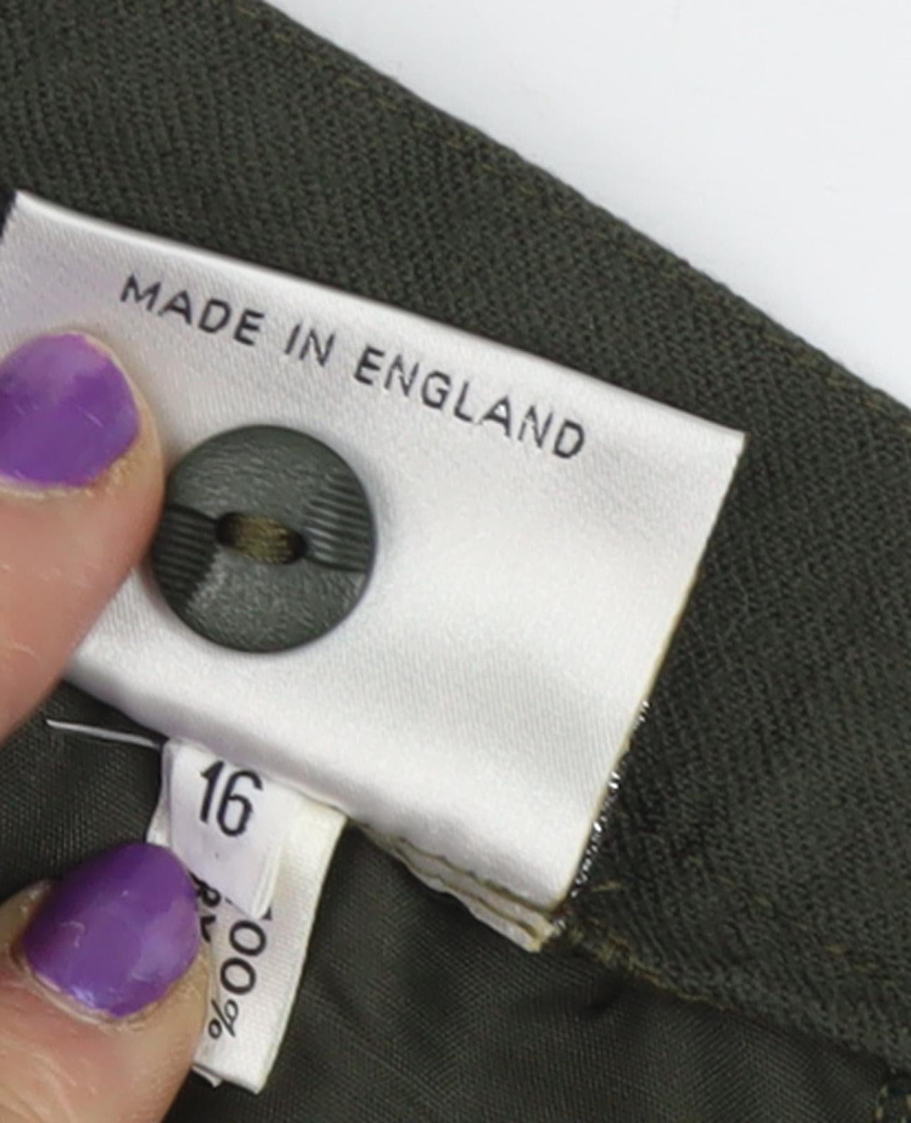 Leonella Women's Green 16 Pencil Skirt