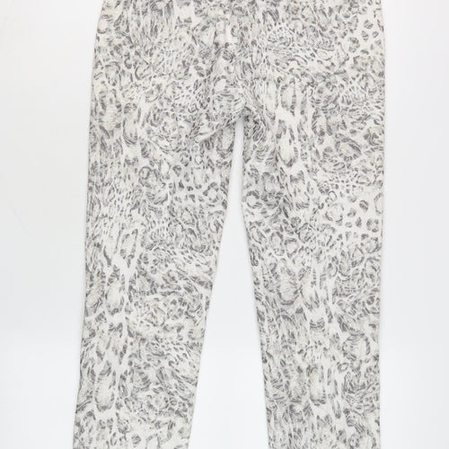 Robel Women's Multicoloured Trousers Size 6 with Animal Print