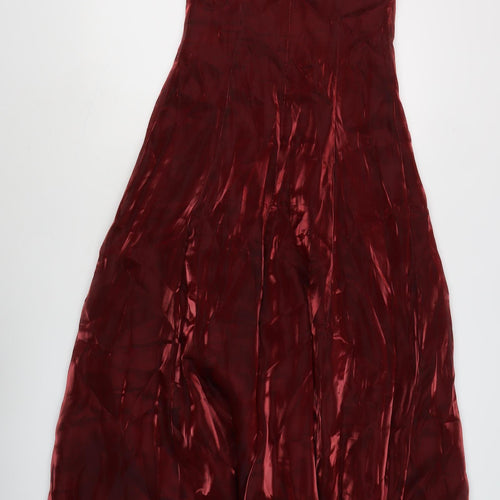 Début Women's Long Red Evening Dress, Sleeveless